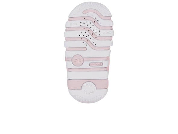 Geox B3558A Iupidoo Baby in Crystal White sole view