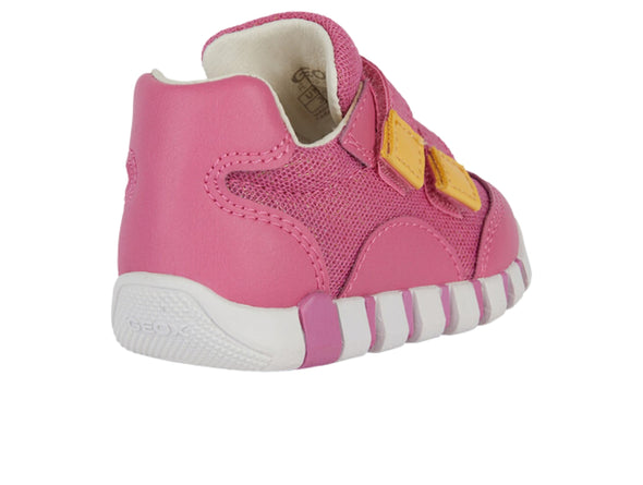 Geox B3558A Iupidoo Baby in Pink Yellow upper 3 view