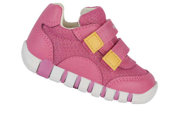 Geox B3558A Iupidoo Baby in Pink Yellow upper view