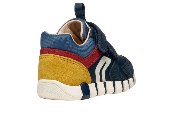 Geox B Iupidooo B3555D - Navy Dark Red back view