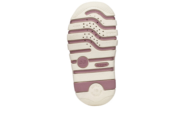 Geox B3558C Iupidoo Baby - Rose Ivory sole view