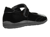 Geox J46MDG Iberide - Black patent Mary Jane school shoe on white background back view