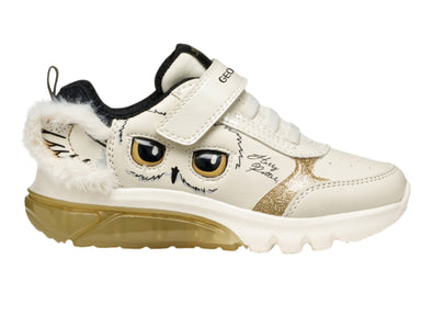 Geox J Ciberdron J56LPA - Ivory Platinum outer view