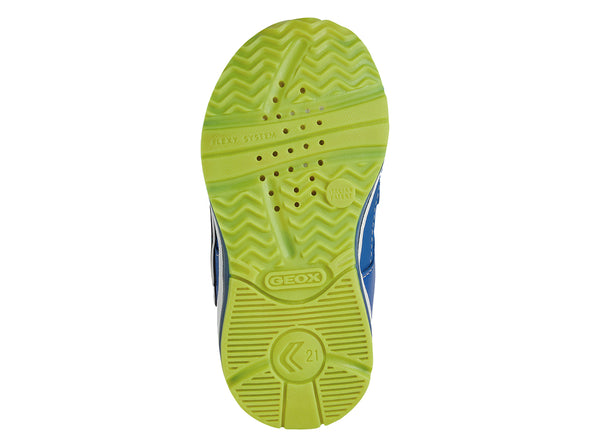 Geox Todo B2584A in Royal Lime Green sole view
