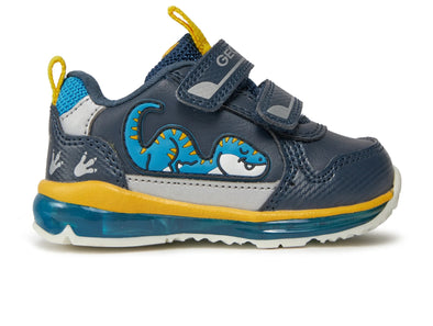 Geox Todo B3584A in Navy Yellow outer view