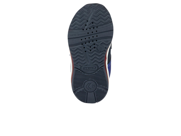 Geox Todo B3684A in Navy Red sole view