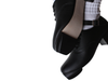 Goleen Featherflex Core GL50L - pair of Black Irish dancing jig shoes, laced with a strap model view 4 