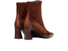 Hispanitas BHI254186 I25 Soho - Tan Brown ankle boot with a pointed toe and block heel on a white background, back view