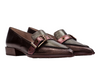 Hispanitas CHI252462 C001 Bolmet - Hazelnut Khaki pair of loafers with decorative buckle on white background