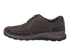 Josef Seibel 43951 Marley 51 - Brown Moro laced leather shoe with cream stitching on a white background, inner view