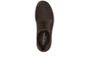 Josef Seibel 43951 Marley 51 - Brown Moro laced leather shoe with cream stitching on a white background, top view