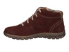 Josef Seibel Steffi 53 93153 410 - fur lined laced ankle boot in Bordeaux inner view on a white background. 