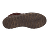 Josef Seibel Steffi 53 93153 410 - fur lined laced ankle boot in Bordeaux sole view on a white background. 