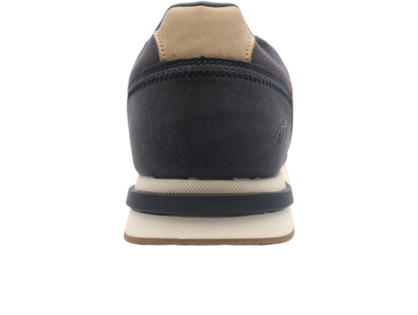 Lloyd & Pryce Laforga a laced Camel sneaker with beige heel tab on a white background