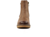 Lotus Connie GLC014 - Brown wedge ankle boot with elastic panels front view on white background