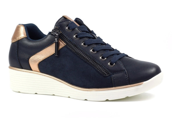 Lunar DLW053 Tillie in Navy upper 1 view