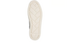 Marco Tozzi 2-23750-45 098 - Black Combi  laced black sneakers with a side zip, gold accents on a white background sole view