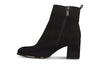 Marco Tozzi 2-25095-41 - Black ankle boot with and inner zip and a block heel on a white background