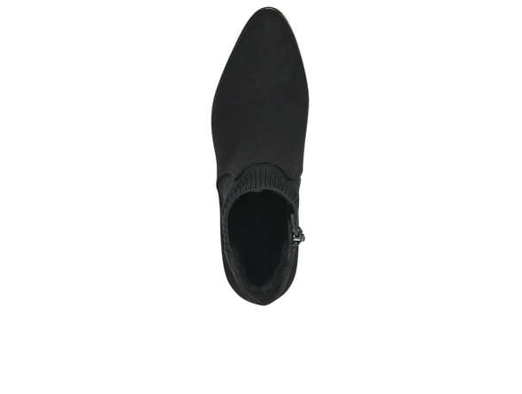 Top view of Marco Tozzi 2-25392-41 001  Black ankle boot on white background