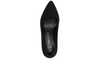 Marco Tozzi 22418 001 - Black suede court shoe with a medium heel on a white background top view