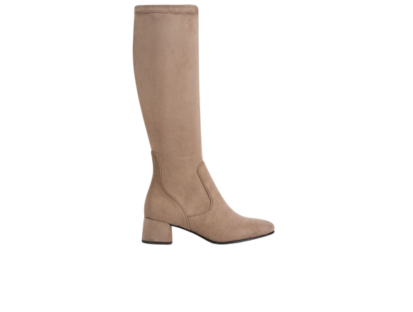 Marco Tozzi 25524-43-270 - Stone knee-high boot on a white background