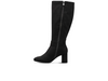 Marco Tozzi 25528-45 001 - Black knee-high boot with buckle on white background inner view
