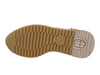Mephisto Angie - laced Walnut sneaker with leopard print accents on a white background sole view
