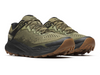 Merrell Nova 4 WP J068397 - Green and black laced hiking shoe on a white background upper view