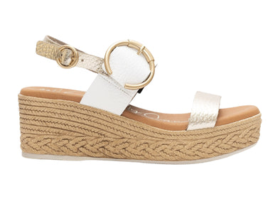 Oh My Sandals Tonia 5455 in Champagne outer view