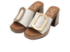 Oh! My Sandals Jana 5394 in Cream upper view