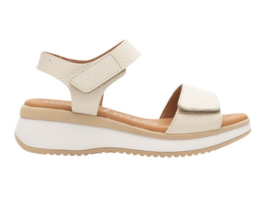 Oh! My Sandals Malena 5411 in Cream outer view