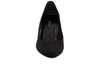 Paul Green 3859-009 - Black Suede heeled shoe on a white background