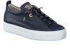 Paul  Green Super Soft 5017-018 - Navy Gold sneaker, laced on white background.