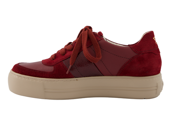 Paul Green wine sneaker 5230-188 beige rubber sole