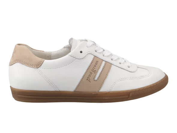 Paul Green 5350-015 Sneaker in White Sabbia outer view