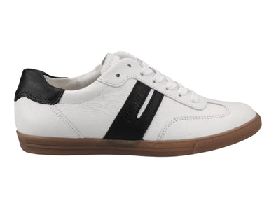 Paul Green 5350-085 Sneaker in White Black outer view