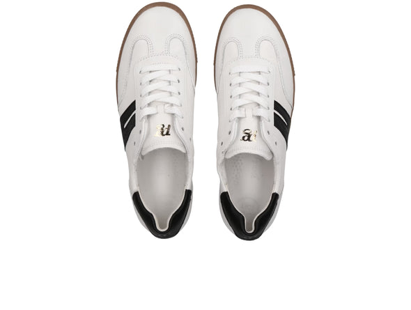 Paul Green 5350-085 Sneaker in White Black top view