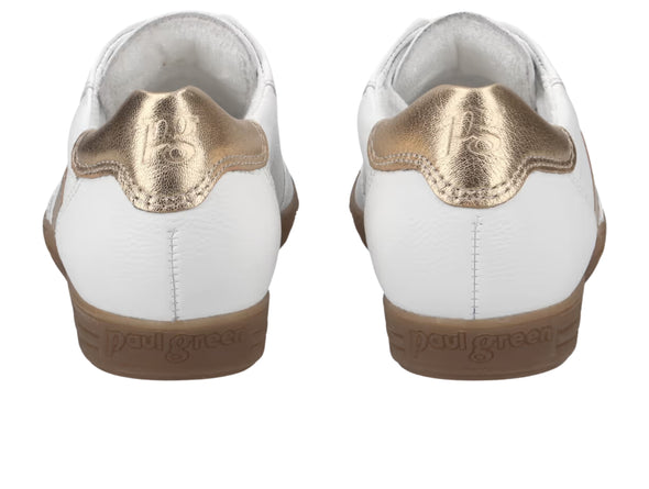 Paul Green 5350-196 Sneaker in White Gold back view