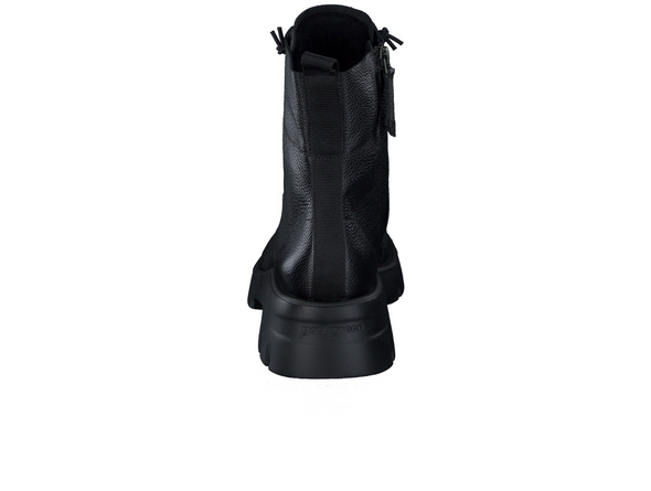 Paul Green 8216-048 - Black leather boot bakc view white background