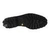 Paul Green 9763-198 - Mocca suede boot with a gold buckle on a white background, sole view