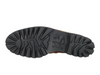 Paul Green 9763-208 - Cognac suede boots with a black sole golden buckle against a white background sole view