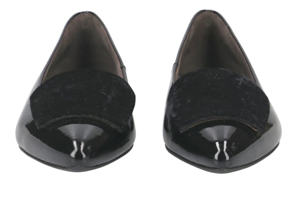Paul Green Super Soft Ballerina 3792-126 in Black Patent front view