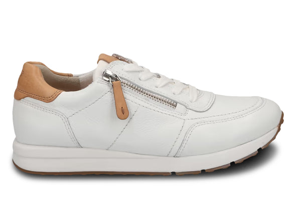 Paul Green Super Soft Sneaker 4085 048 in White  Tan outer view