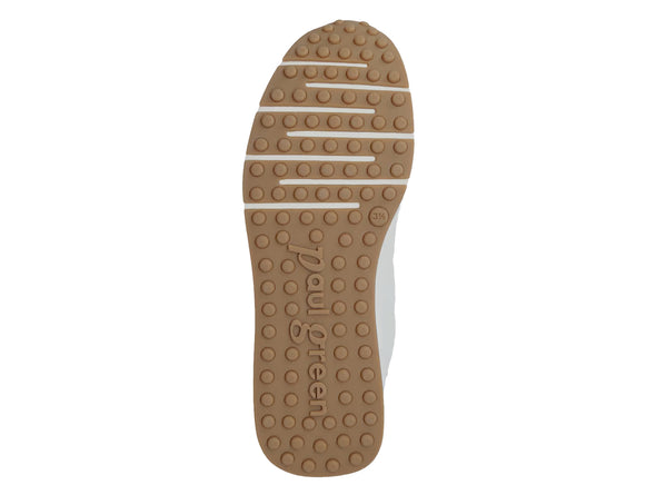 Paul Green Super Soft Sneaker 4085 048 in White  Tan sole view