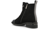 Redz D6415 Black ankle boot with patent back panel on a white background