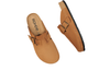 Rohde Sloave 6758-76 - pair of Tan  sandals with a buckle on a white background