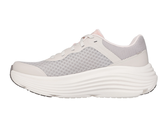 Skechers 129470 Max Cushioning Endeavour - Natural laced sneaker against a white background, inner view