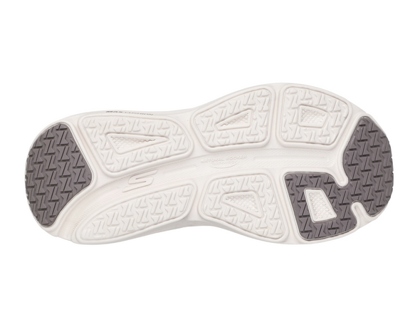 Skechers 129470 Max Cushioning Endeavour - Natural laced sneaker sole view against a white background. 