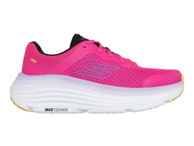 Skechers 129470 Max Cushioning Endeavour - Raspberry laced sneaker on white background