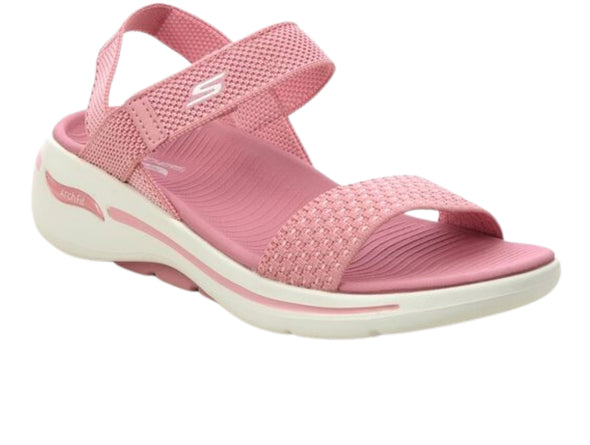 Skechers 140264 GO WALK Arch Fit Sandal - Polished in Rose iupper view